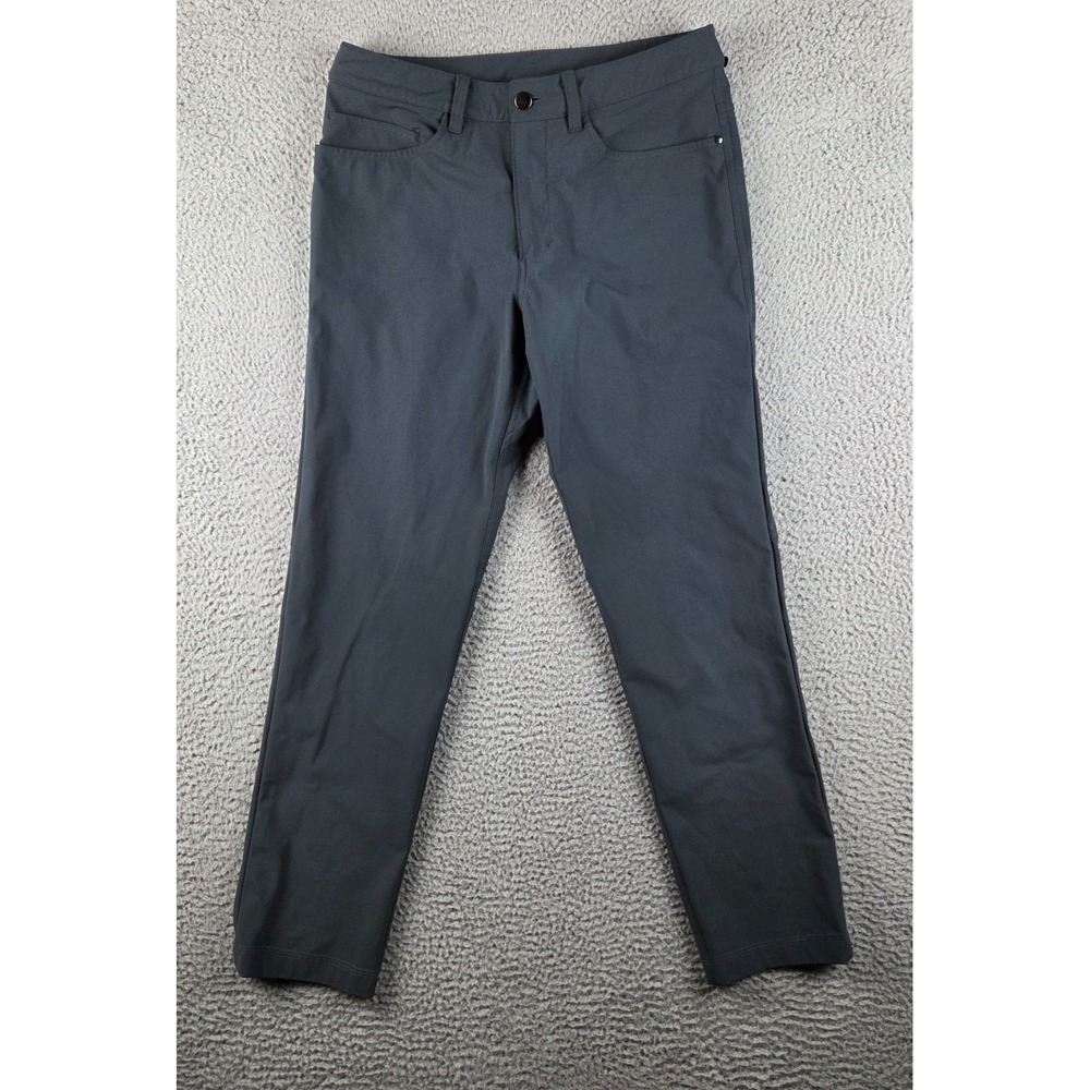 Lululemon ABC Pants Mens 30 (30x29) Blue Gray Classic Stretch Warpstreme LM5426S